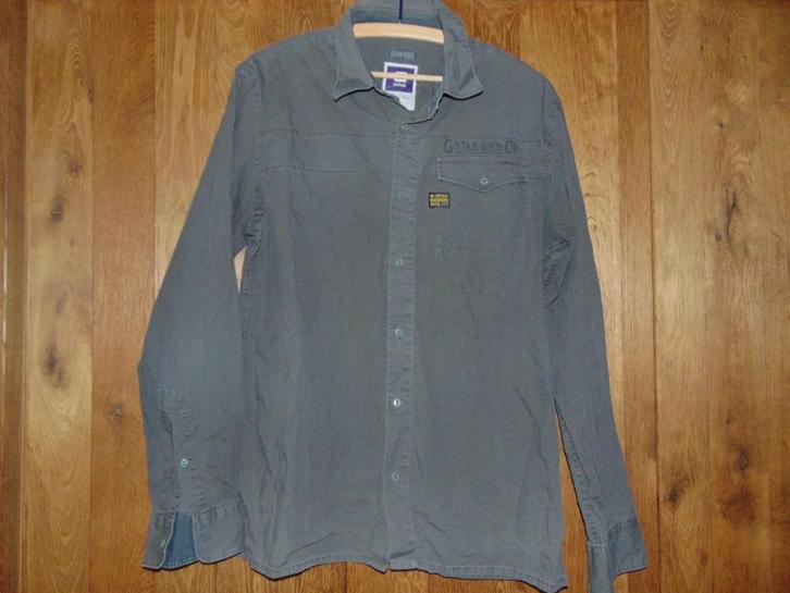 Hemd G-star in goede staat, Kleding | Heren, Overhemden, Gedragen, Halswijdte 41/42 (L), Groen, Ophalen of Verzenden