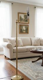 Lampadaire vintage en laiton, Enlèvement, Utilisé, Autres matériaux, 100 à 150 cm
