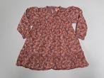 Mt 86 Lichtroze jurk met lange mouwen veelkleurige bloemen, Kinderen en Baby's, Babykleding | Maat 86, Meisje, Jurkje of Rokje