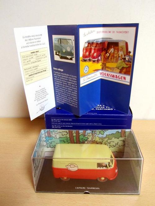 Combi VW 1950 Tintin "L'Affaire Tournesol" + certificat, Hobby & Loisirs créatifs, Voitures miniatures | 1:43, Neuf, Bus ou Camion