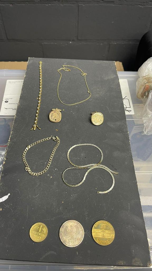 Set sieraden en munten, Handtassen en Accessoires, Kettingen, Ophalen of Verzenden