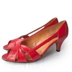 Chaussures à talons vintage rouge vif - NOUVEAU à partir d'a, Chaussures basses, Acellino (vintage), Rouge, Enlèvement ou Envoi