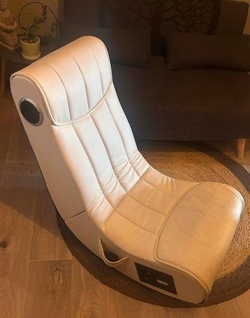 À vendre : Fauteuil Gamer Rocker Blanc en Cuir beschikbaar voor biedingen