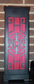 Lampe asiatique en bois sculpté, Enlèvement, Comme neuf, Bois