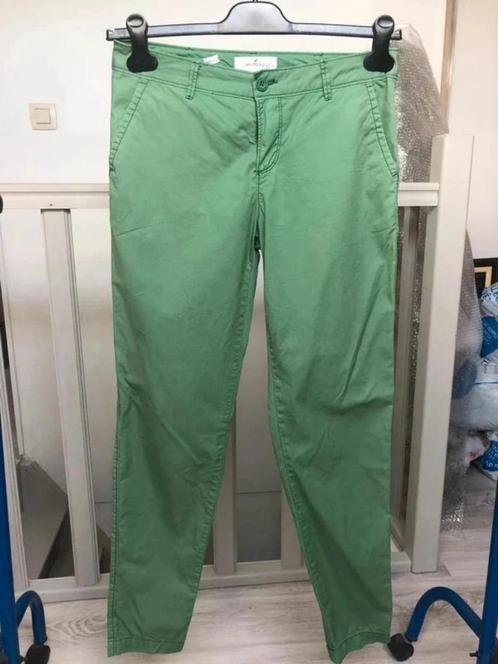 lange broek springfield dames maat 36, Kleding | Dames, Broeken en Pantalons, Zo goed als nieuw, Maat 36 (S), Groen, Lang, Ophalen of Verzenden