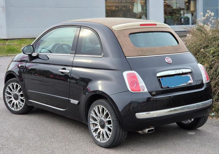Fiat 500 cabrio 12ess an2014 cuir rouge 170mkm 4500€, Autos, Fiat, Particulier, 500C, Essence, Euro 5, Cabriolet, 3 portes, Boîte manuelle