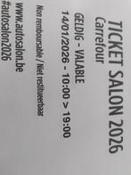 2 entrée salon Auto 2026 14 janvier 10 euros, Janvier