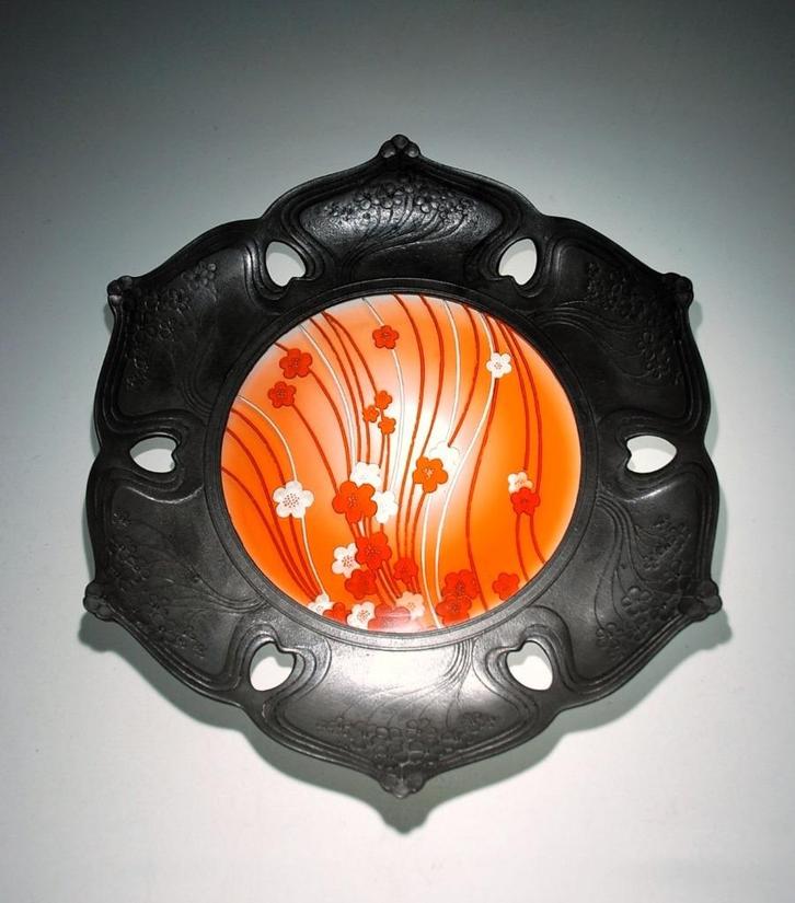 Val Saint Lambert pour Orivit - Présentoir cartes de visites, Antiek en Kunst, Antiek | Glaswerk en Kristal, Ophalen of Verzenden