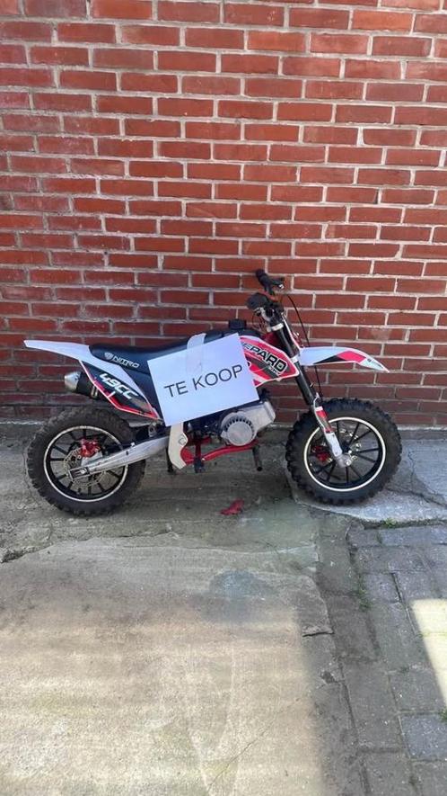 49cc Crossmotor Pitbike –Gepard Rood, Fietsen en Brommers, Minibikes, Midibikes en Pitbikes, Zo goed als nieuw, Dirtbike, Ophalen