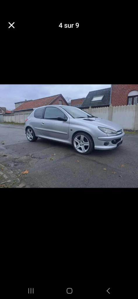 Peugeot 206 export ou en l'état, Auto's, Peugeot, Particulier, Benzine, Euro 3, 3 deurs, Handgeschakeld, Zilver of Grijs, Ophalen