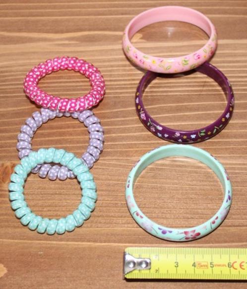 6 bracelets pour petites filles, Enfants & Bébés, Accessoires de mode pour enfants, Comme neuf, Enlèvement ou Envoi