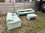 Cassina Maralunga zetel –3-zit,2-zit ottoman|Groen Alcantara, Huis en Inrichting, Zetels | Zetels, Ophalen, Zo goed als nieuw