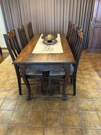 Eettafel EIKEN, Huis en Inrichting, Tafels | Eettafels, Ophalen, Gebruikt, Eikenhout, 200 cm of meer