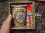 2 tasses marocaines, mug, avec cuillère, décor Maroc Morocco, Verzenden, Nieuw, Kop(pen) en/of Schotel(s)