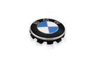 BMW naaf embleem logo zwart blauw wit chrome 65 mm nieuw 361, Gebruikt, -, -, Ophalen of Verzenden