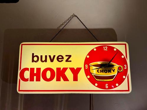 Enseigne Publicitaire Lumineuse CHOKY ️, Verzamelen, Merken en Reclamevoorwerpen, Gebruikt, Ophalen of Verzenden