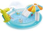 Intex - Gator Play Center Opblaaszwembad met glijbaan, Tuin en Terras, Zwembaden, Ophalen, Opblaaszwembad, 80 tot 120 cm, Rond