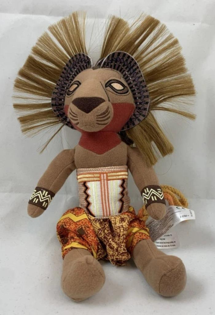Disney de leeuwenkoning Simba knuffel Broadway musical 30cm, Kinderen en Baby's, Speelgoed | Knuffels en Pluche, Zo goed als nieuw