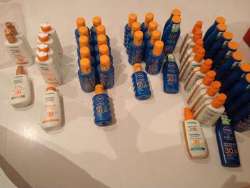 Lot van 49 nieuwe zonnecrèmes  beschikbaar voor biedingen