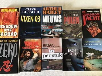 23 thrillers aan slechts 2 euro per thriller beschikbaar voor biedingen