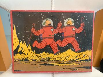 Ancien puzzle Tintin Dupondt lune NEUF beschikbaar voor biedingen