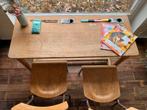bureau vintage d’école en bois, Maison & Meubles, Bureaux, Utilisé, Bureau