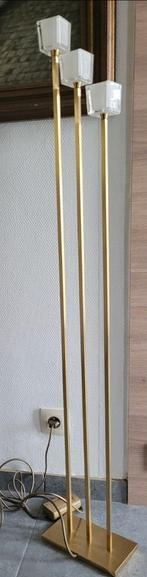 Lampadaire Bankamp vintage 3 feux – Laiton doré – Allemagne, Ophalen