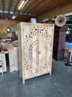 Kast/Buffetkast Houtsnijwerk Ibiza/Boho pracht exemplaar, Ophalen, Met deur(en), 100 tot 150 cm, Ibiza/Boho/Botanisch