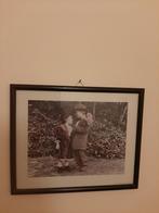 Cadre avec 1 photo sépia de 2 enfants, Maison & Meubles, Enlèvement