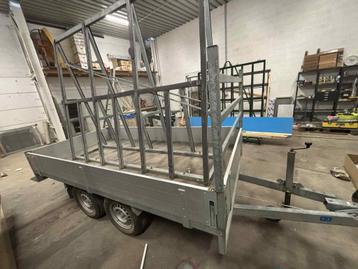 Remorque double essieux freiner  beschikbaar voor biedingen