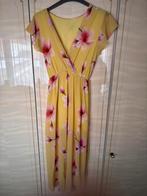 Geel lang kleedje met riem, Taille 38/40 (M), Jaune, Enlèvement, Porté