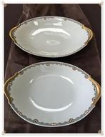 RAYNAUD - PORCELAINE DE LIMOGES – ENSEMBLE DE PLATS (2), Ophalen of Verzenden, Gebruikt, Porselein, Bord of Schaal