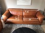 2-zit en 3-zit natuurleder , cognac, in goede staat, Maison & Meubles, 125 cm ou plus, Moins de 75 cm, Enlèvement ou Envoi, Comme neuf