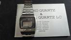 SEIKO Digital Quartz watch 0634-5019, Handtassen en Accessoires, Horloges | Heren, Gebruikt, Staal, Polshorloge, Ophalen of Verzenden