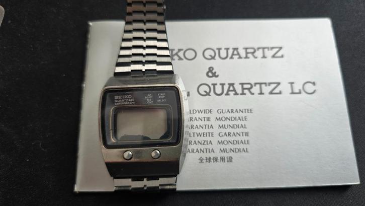 SEIKO Digital Quartz watch 0634-5019, Handtassen en Accessoires, Horloges | Heren, Gebruikt, Polshorloge, Seiko, Staal, Staal