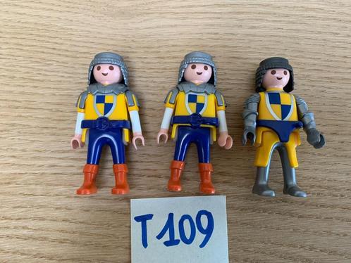 PLAYMOBIL T109 - LOT 3 RIDDERS, Kinderen en Baby's, Speelgoed | Playmobil, Nieuw, Los Playmobil, Ophalen of Verzenden
