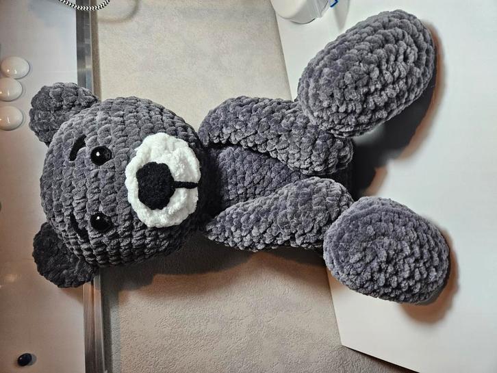 Handgemaakte grijze beer, Enfants & Bébés, Jouets | Peluches, Neuf, Ours, Envoi