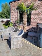 Mooi setje van 2 rotan stoelen + kussens, Ophalen of Verzenden