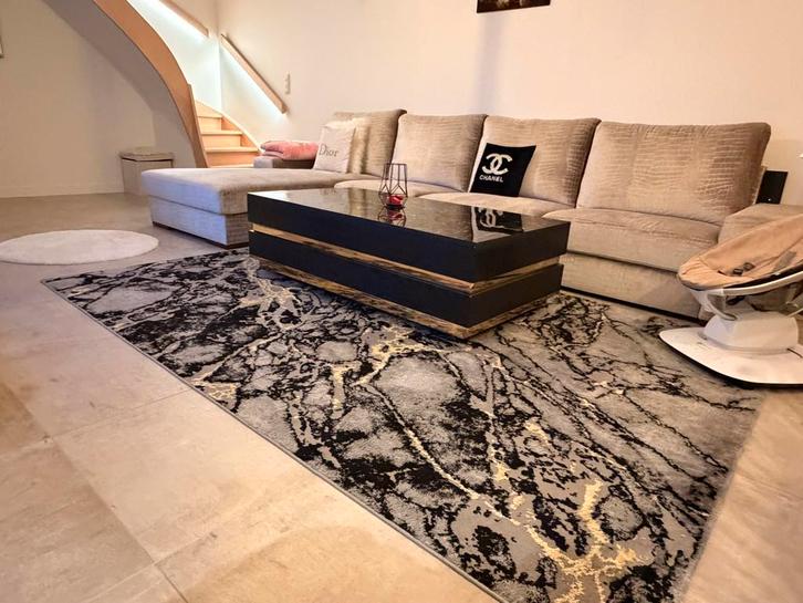 Salontafel & Marmerlook tapijt Factuur is aanwezig., Huis en Inrichting, Tafels | Salontafels, Zo goed als nieuw, Ophalen of Verzenden