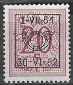 Belgie 1951 - OBP 617pre - Opdruk D - 20 c. (ZG), Timbres & Monnaies, Timbres | Europe | Belgique, Sans gomme, Envoi, Non oblitéré