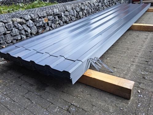 GOEDKOOP! Wandplaten/dakplaten (€26/stuk): 4 meter, Doe-het-zelf en Bouw, Dakpannen en Dakbedekking, Nieuw, Overige typen, Metaal