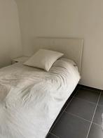 Bed inclusief lattenbodem en matras, Comme neuf, 120 cm, Queen size, Bois