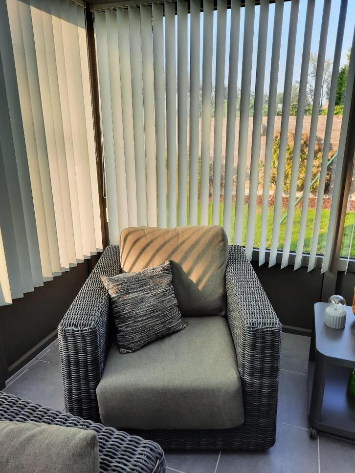 Rotan lounge, Tuin en Terras, Tuinsets en Loungesets, Gebruikt, Loungeset, Rotan, 5 zitplaatsen, Bank, Ophalen