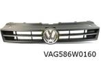 Volkswagen Polo grille (bij AC / inc. embleem) (RYP satijnzw, Nieuw, Spatbord, Ophalen of Verzenden, Volkswagen