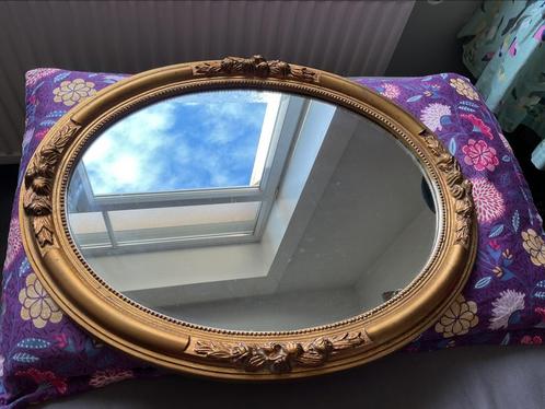 Miroir ancien dorures belle patine, Antiek en Kunst, Antiek | Spiegels, Minder dan 50 cm, Minder dan 100 cm, Ovaal, Ophalen