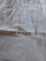 DELVAUX Zeer grote geborduurde hoes met logo, Verzenden