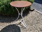 oude bistrotafel, Tuin en Terras, Ophalen, Gebruikt, Rond, Metaal