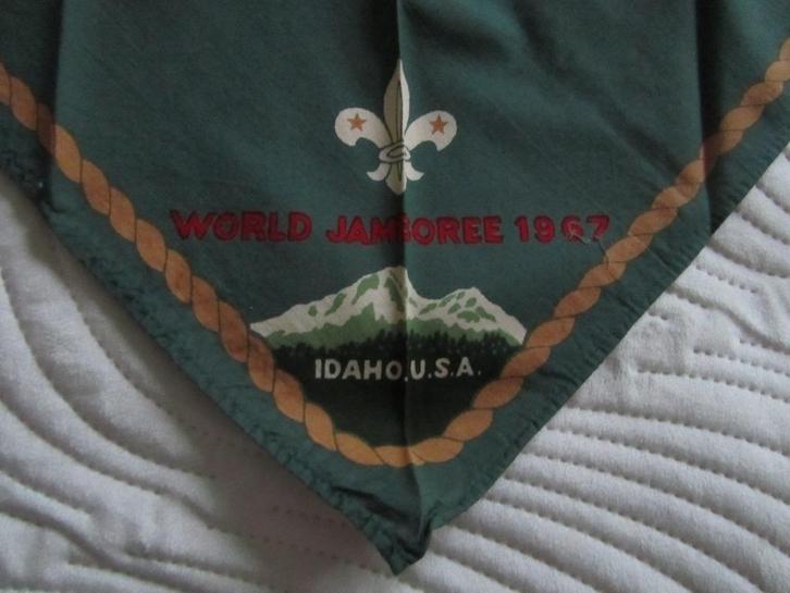 SCOUTING 1967 USA sjaal met reliëf, Verzamelen, Scouting, Verzenden