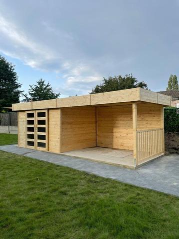 Cabane en rondins Arhus Garden House : 3296+3263 x 2416 mm