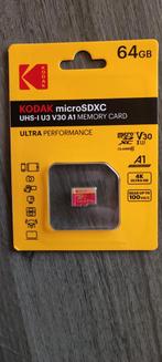 Kodak microSD 64gb, TV, Hi-fi & Vidéo, Photo | Cartes mémoire, MicroSD, 64 GB, Enlèvement ou Envoi, Téléphone